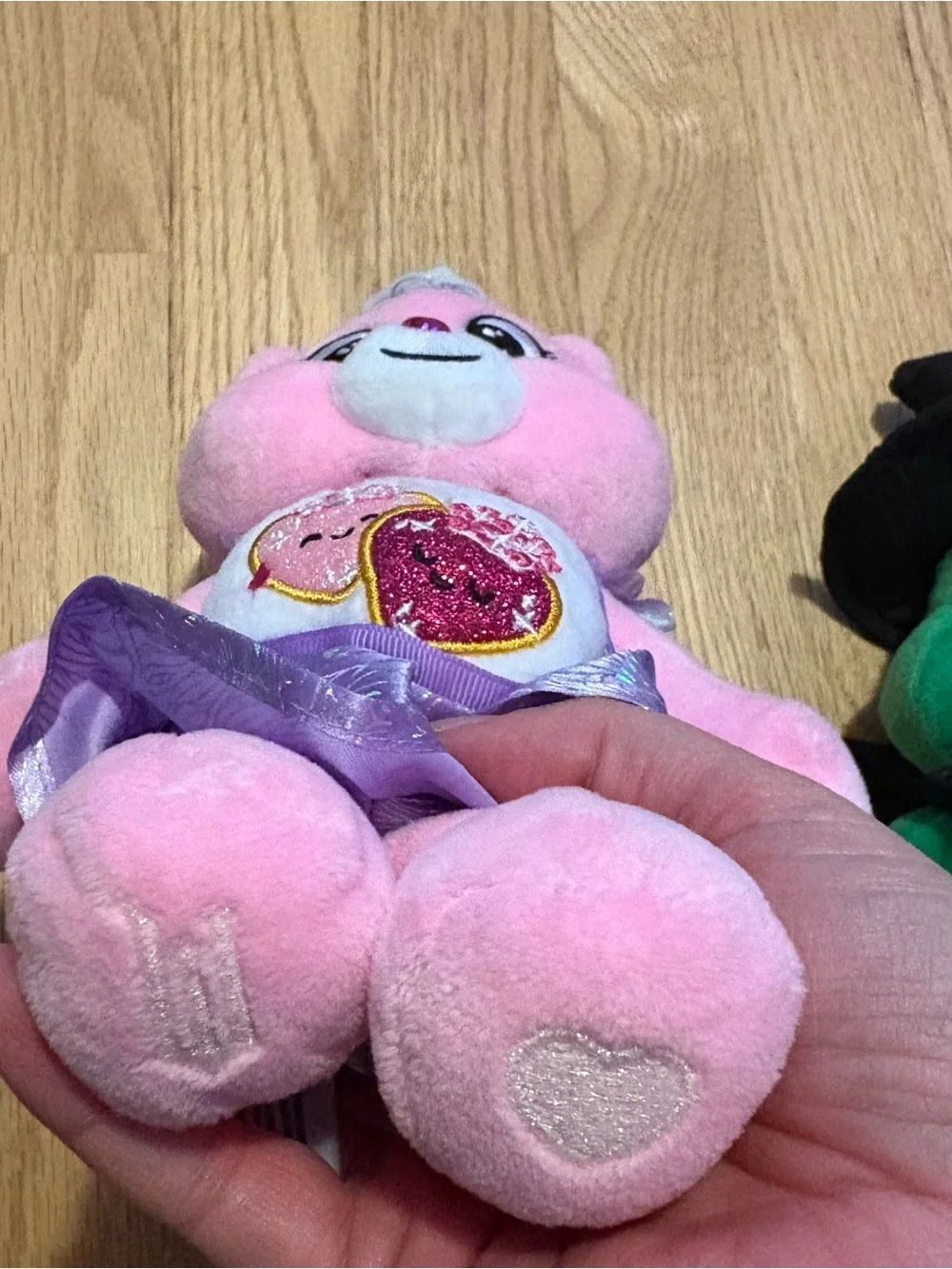 Care Bears Wicked Plush Bear Bundle Lot Glinda Elphaba Green Pink Wizard of Oz
